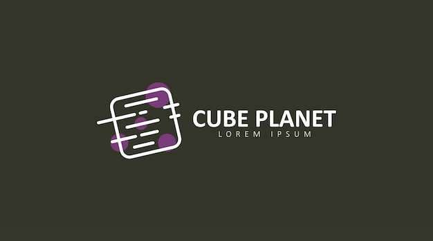 Planet logo design concept template vector