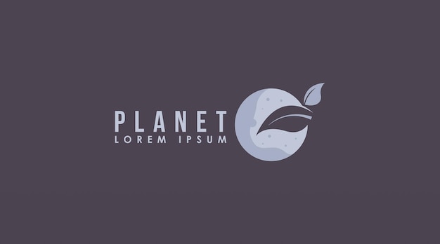 Planet logo design concept template vector