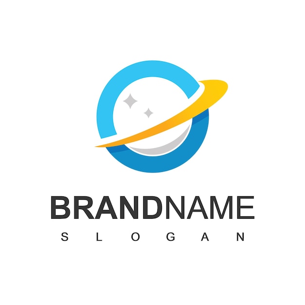 Planet logo design template