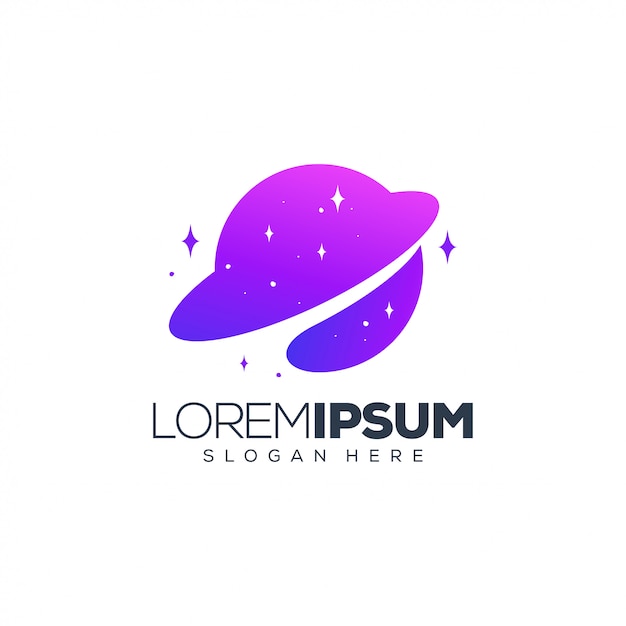 Planet logo design vector illustration