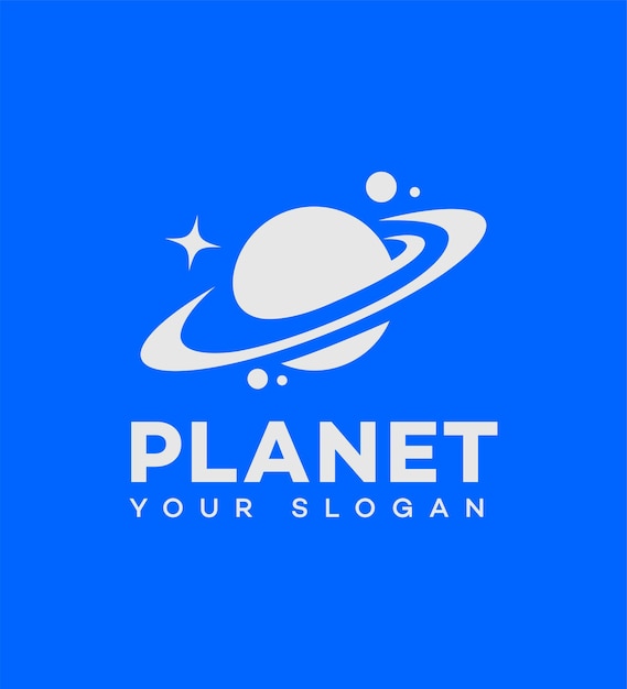 Vector planet logo icon brand identity sign symbol