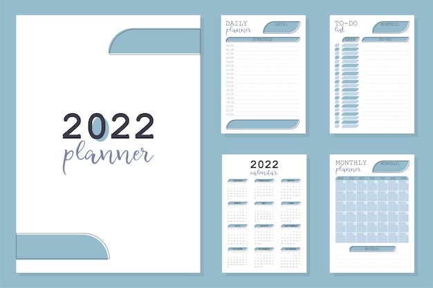 Planner 2022 in pastelkleuren