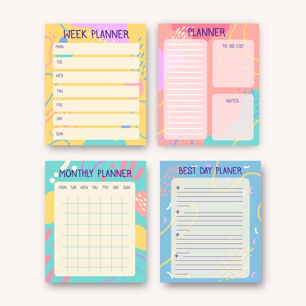 Planner scrapbook set