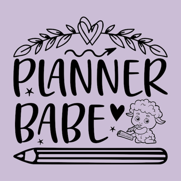 Planner SVG Design