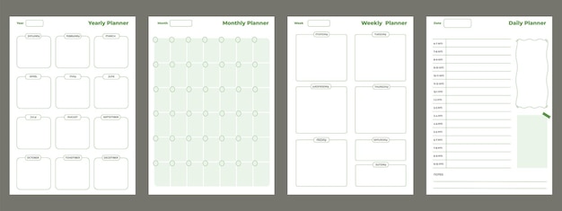 Planner template weekly planner monthly planner daily planner