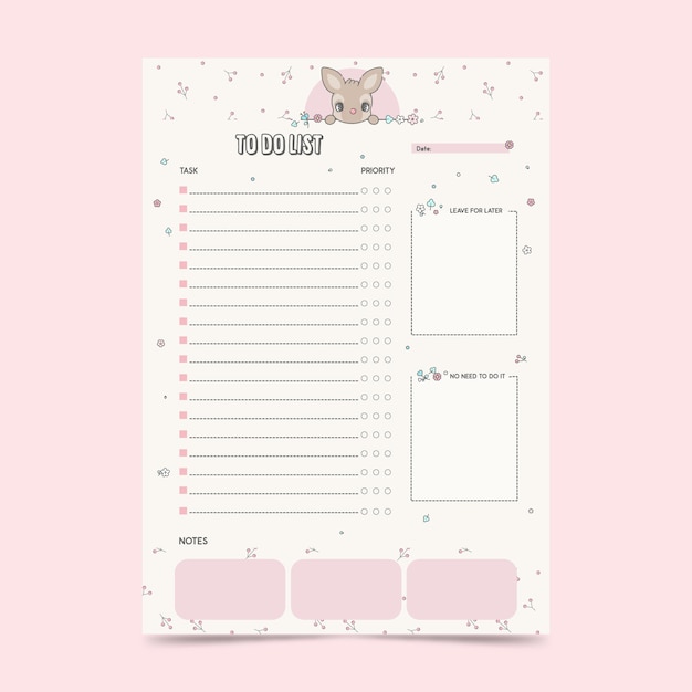 Planner template