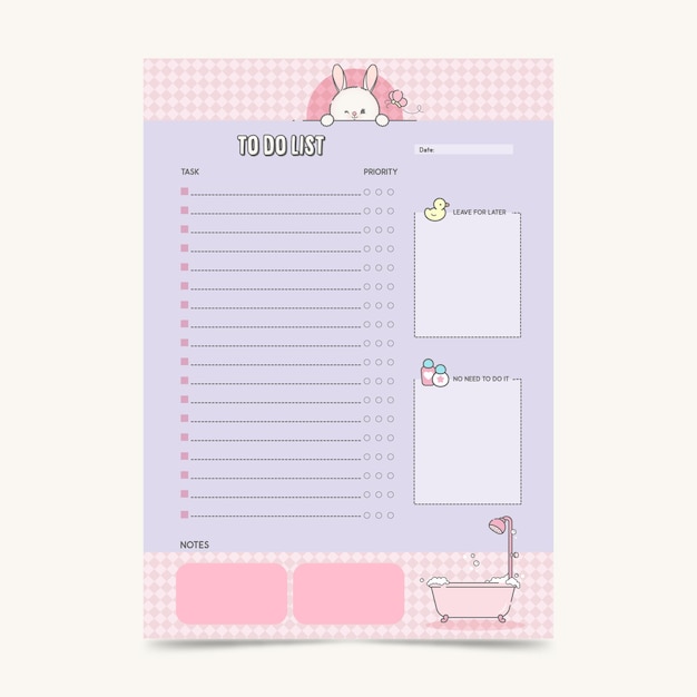 Planner template