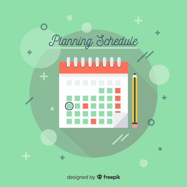 Planning schedule template