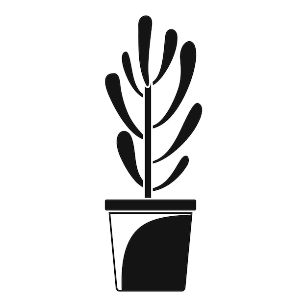 Plant boom cactus icoon Eenvoudige illustratie van plant boom caktus vector icoon voor webontwerp geïsoleerd op witte achtergrond