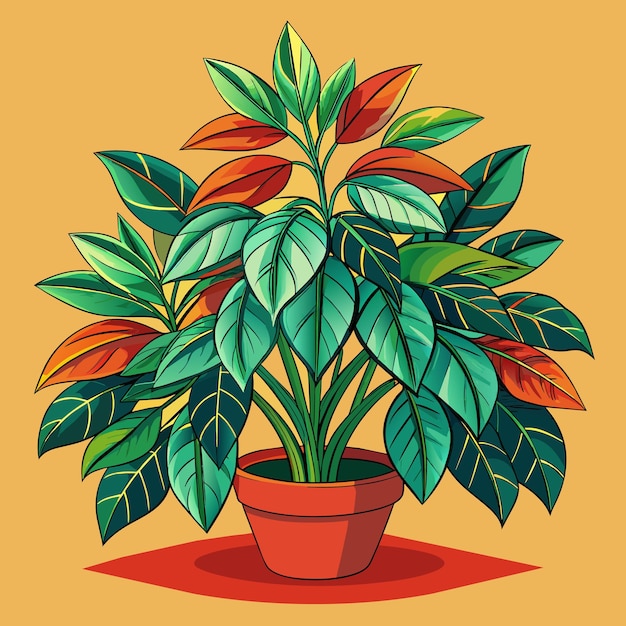 Vector plant cartoon vector illustration flat style artwork concept