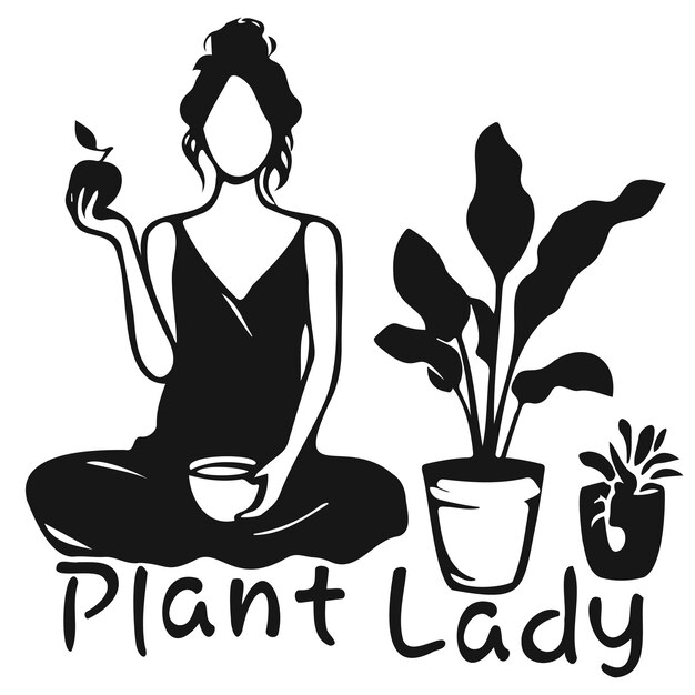 Vettore plant lady_c