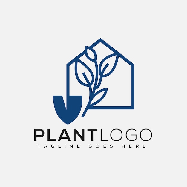 Vector plant logo design template vector graphic branding element