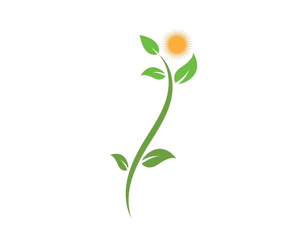 Plant logo pictogram vector illustratie ontwerpsjabloon