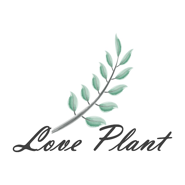Vettore logo della pianta
