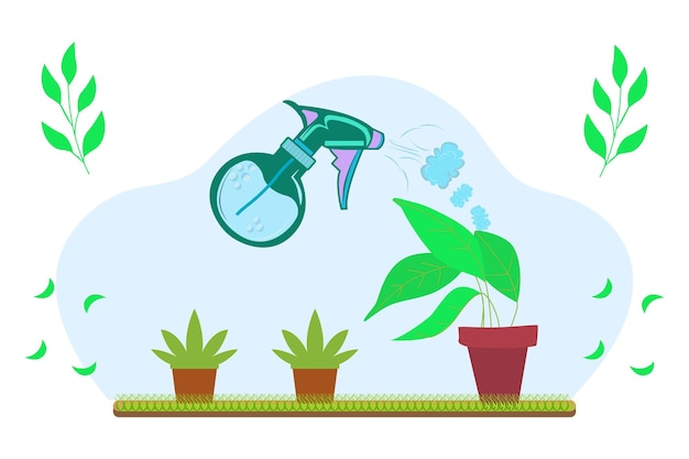plant mister vector illustration