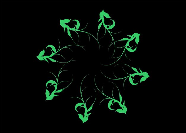 Vector plant motifs form beautiful flowers