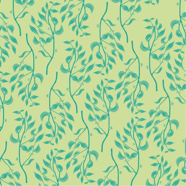 Plant pattern on lettuce background