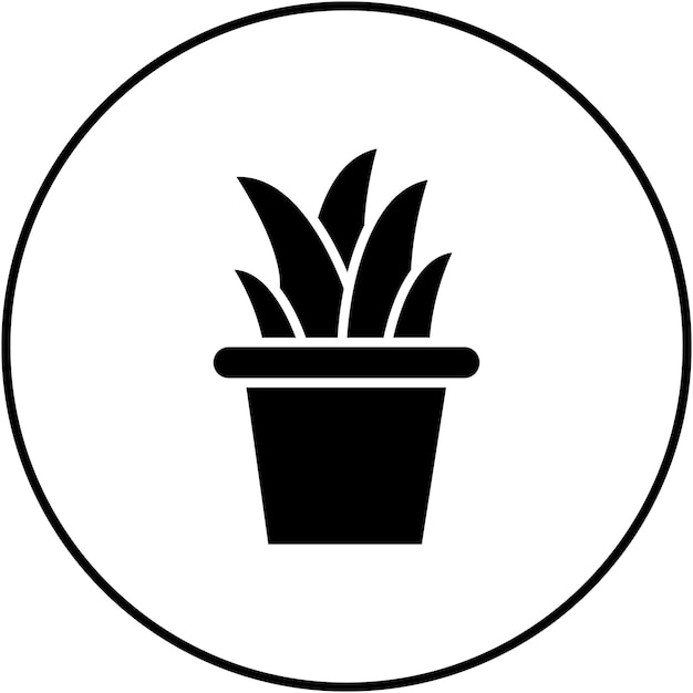 벡터 plant pot icon vector image can be used for spring