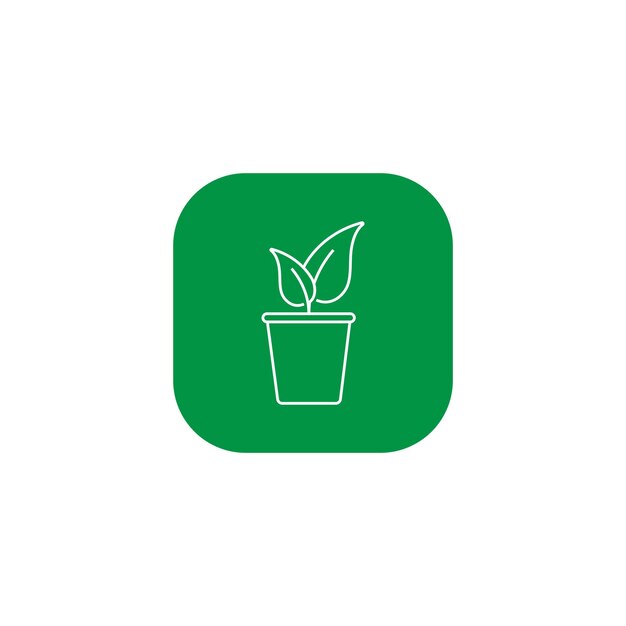 Plant in pot icon