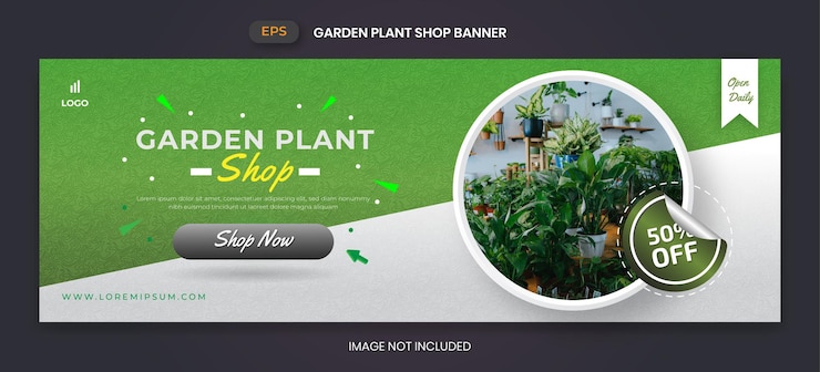 Plant Shop banner template