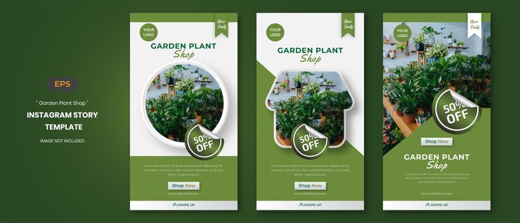 Plant Shop social media stories