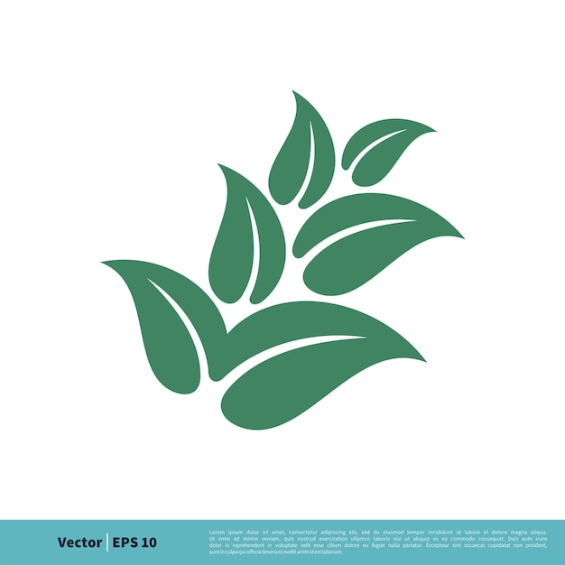 Plant Sier Pictogram Vector Logo Sjabloon Illustratie Ontwerp Vector Eps 10