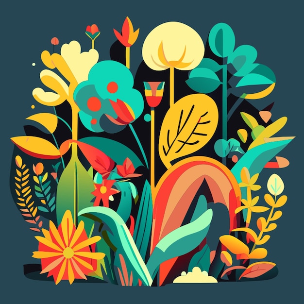 Plant vector illustration cartoon