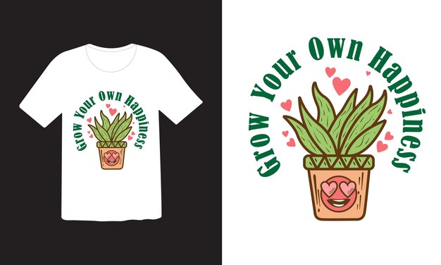 Vector plant vector t-shirt ontwerp