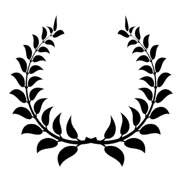 Vector plant wreath icon simple illustration of plant wreath vector icon for web