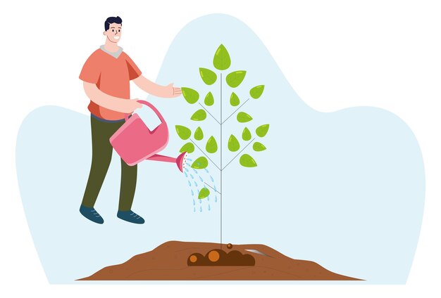 PlantDriven Concept Illustratie Stijlvol en mooi