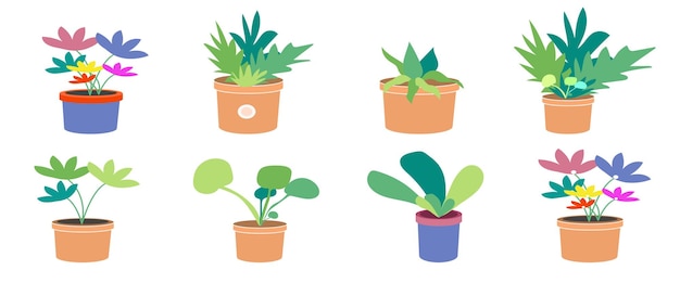 planten pictogram illustratie set