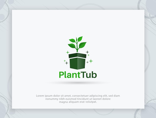 Plantenbak logo ontwerp