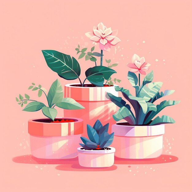 Vector plantillustratie