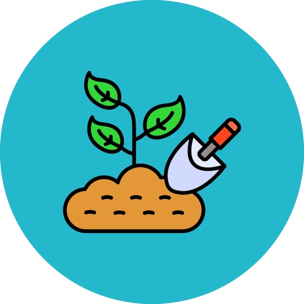 Vector planting icon