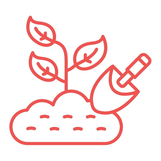 Vector planting icon