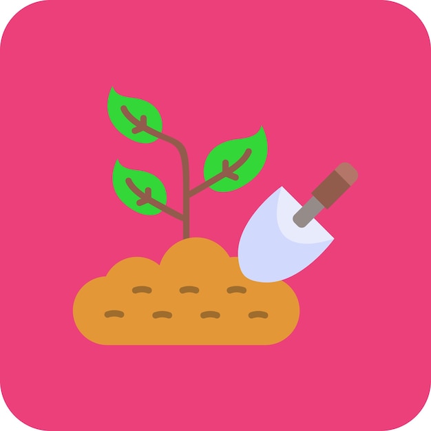 Vector planting icon