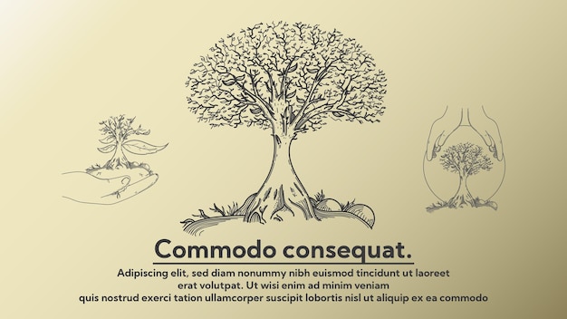 planting and protecting tree