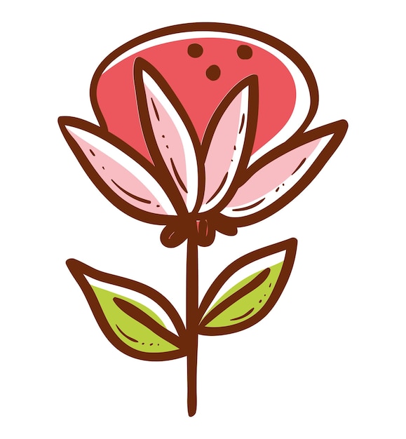 Вектор цветочных икон растений