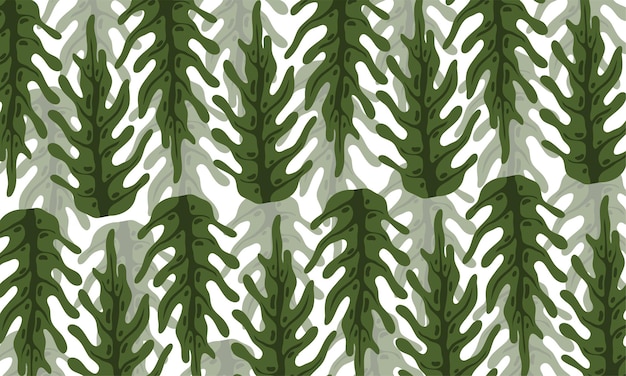 Vector plants nature leaves background for ecology vector design