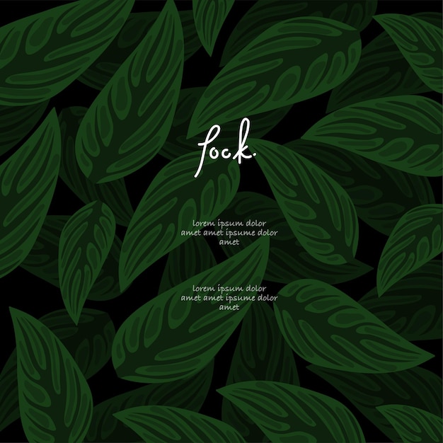 plants nature leaves background for ecology vector design