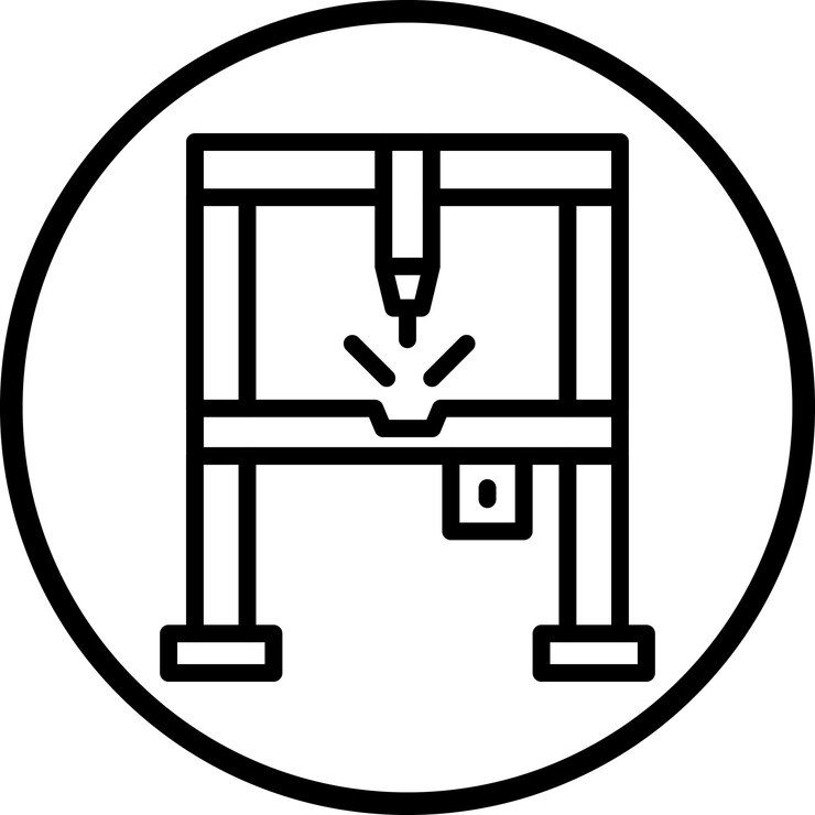 Vector plasma laser icon style