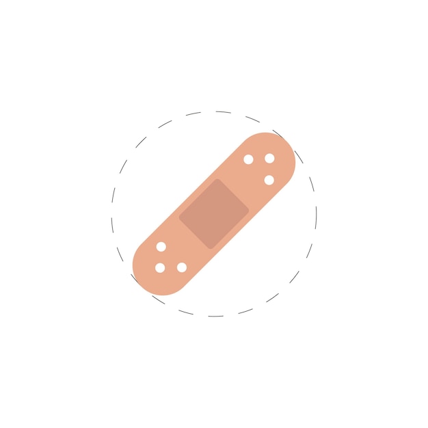 Plaster colorful vector flat icon