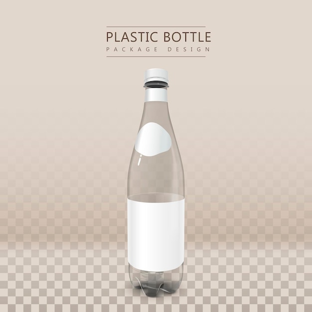 Plastic beverage bottle