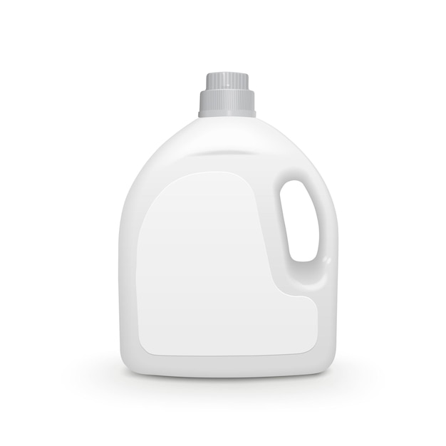 Vector plastic detergent container