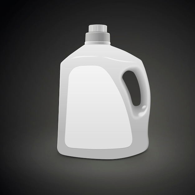 Plastic detergent container