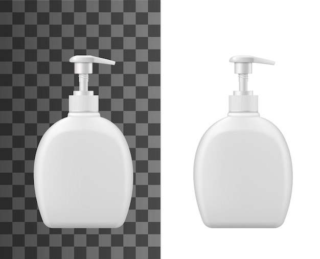 plastic dispenser with pump liquid soap package