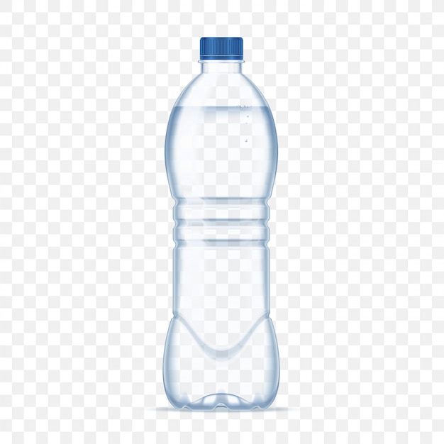 Plastic fles met mineraalwater