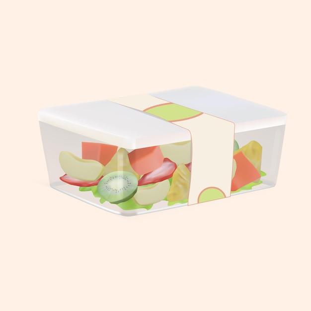 Plastic fruit packaging box