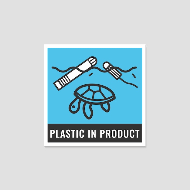 Vector plastic in producttampon