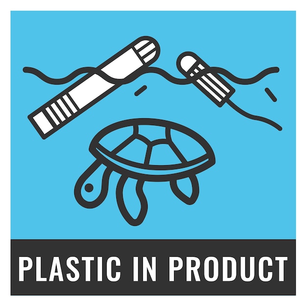 Vector plastic in producttampon